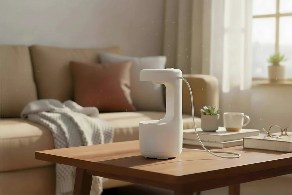 Anti-Gravity Humidifier Aroma Diffuser with Clock