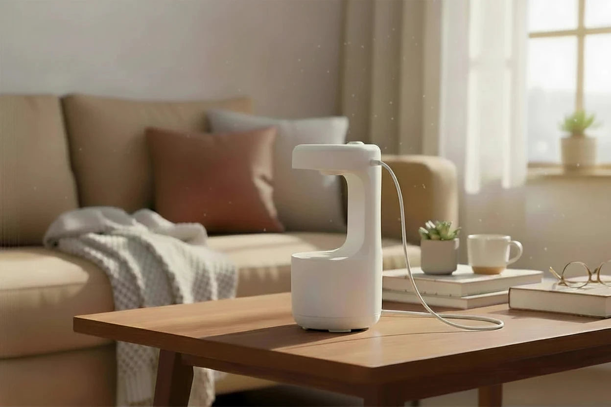 Anti-Gravity Humidifier Aroma Diffuser with Clock