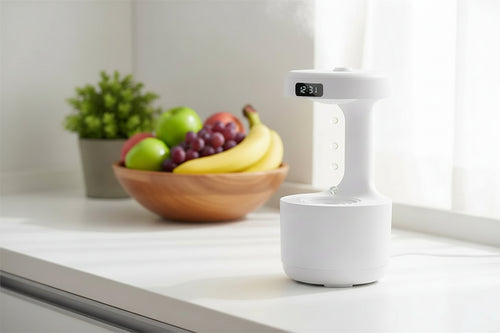 Anti-Gravity Humidifier Aroma Diffuser with Clock