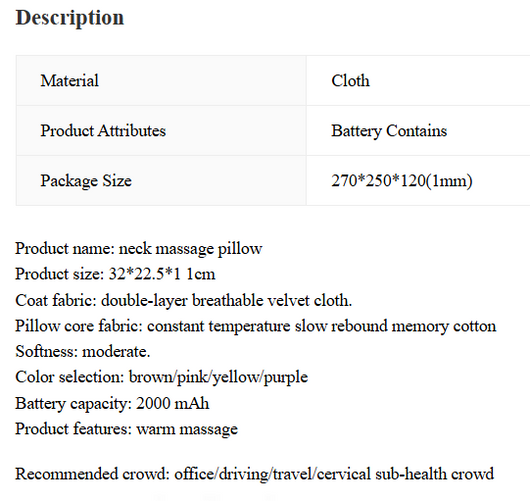 ComfortNest Neck Pillow